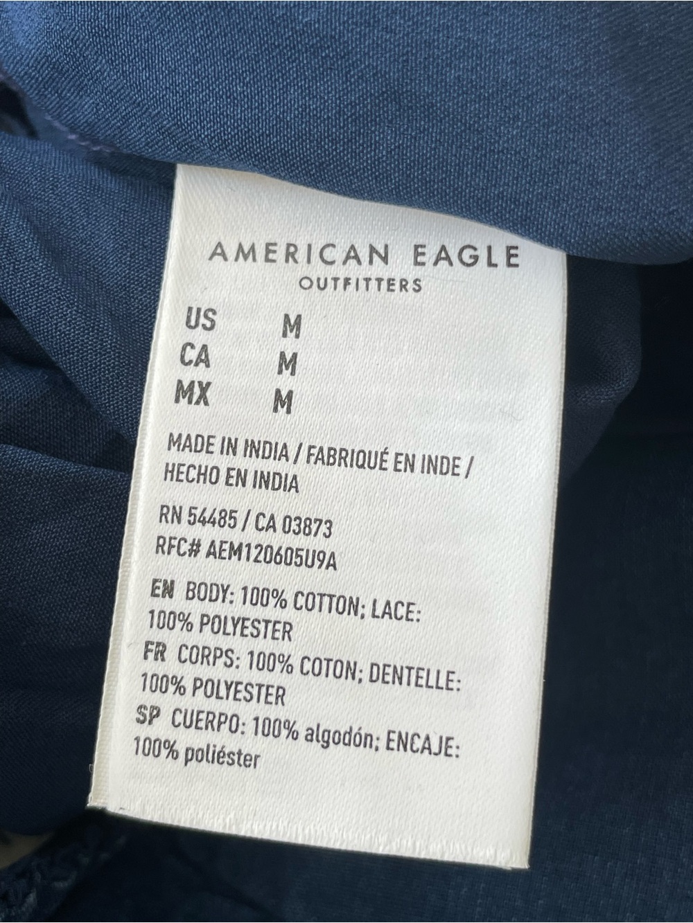 American Eagle NWT High-Waisted Ruffle Maxi Skirt M Blue Lace Boho Fall Denim - Picture 13 of 16